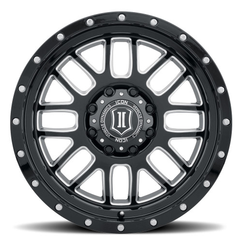 Icon Alloys Alpha Gls Blk Mill Win - 20 X 9 / 8 X 170 / 0Mm / 5" Bs