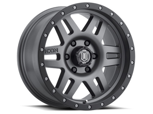 Icon Alloys Six Speed Titanium - 17 X 8.5 / 6 X 135 / 6Mm / 5" Bs