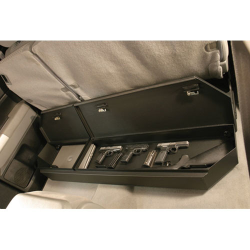 Rear Underseat Lockbox - 07-21 Tundra w/ Double Crew Cab Excludes CrewMax Black Tuffy Security Products Rear Underseat Lockbox - 07-21 Tundra w/ Double Crew Cab Excludes CrewMax Black Tuffy Security Products
