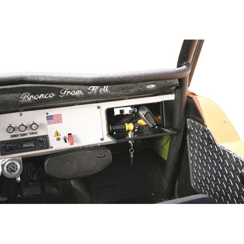 Glove Box - 66-77 Bronco Locking Black Tuffy Security Products Glove Box - 66-77 Bronco Locking Black Tuffy Security Products