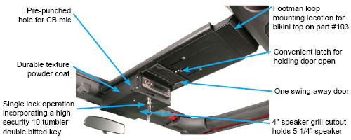 Overhead Console - 07-18 Wrangler JK Tuffy Security Products Overhead Console - 07-18 Wrangler JK Tuffy Security Products