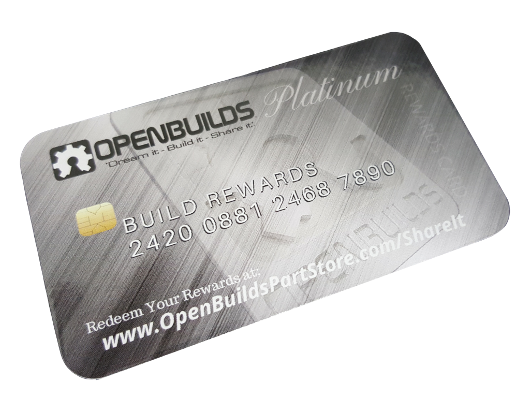 New OpenBuilds Rewards Card