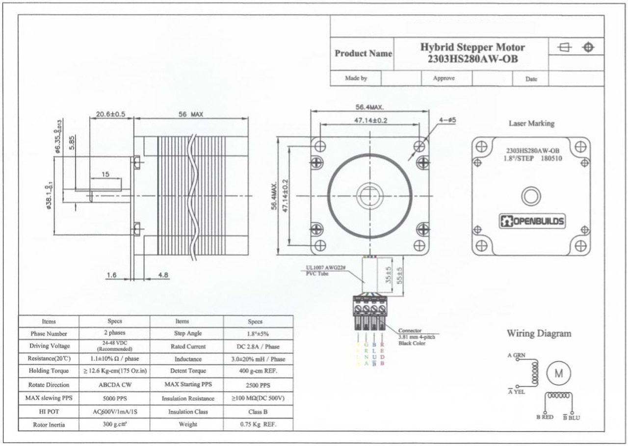 NEMA 23 Stepper Motor - OpenBuilds Part Store