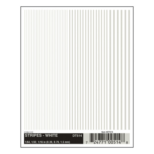 Dry Transfer Stripes White
