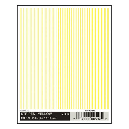 Dry Transfer Stripes Yellow