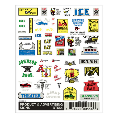 Dry Transfer Signs  -  Product & Advertising