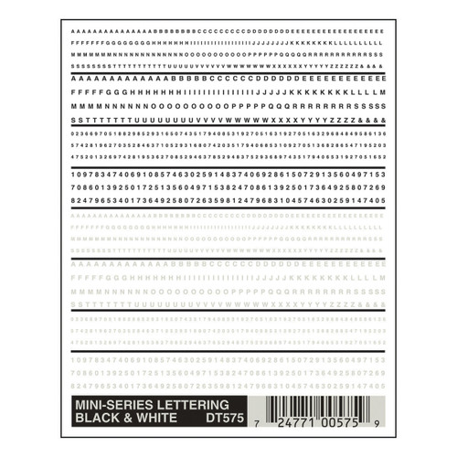 Dry Transfer Lettering Set