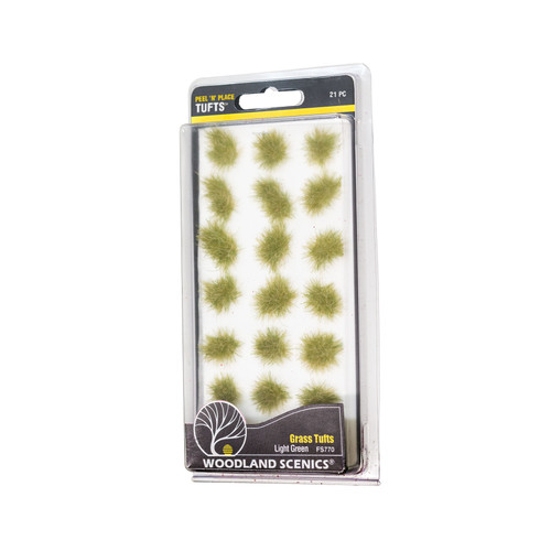 Peel 'n' Place Tufts Light Green Grass 21 pk