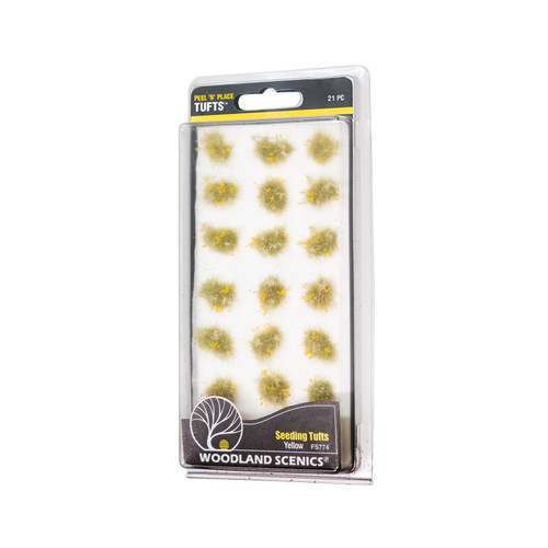 Peel 'n' Place Tufts Yellow Seeding 21 pk