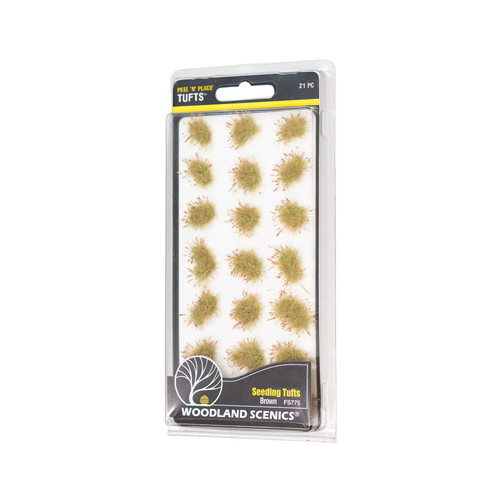 Peel 'n' Place Tufts Brown Seeding 21 pk