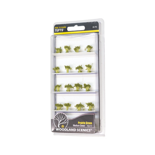 Peel 'n' Place Prairie Tufts Medium Green 21 pk