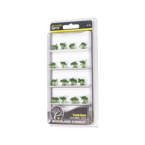 Peel 'n' Place Prairie Tufts Dark Green 21 pk