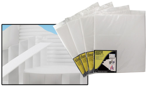 Assorted Modeling Foam Sheets 4 pk