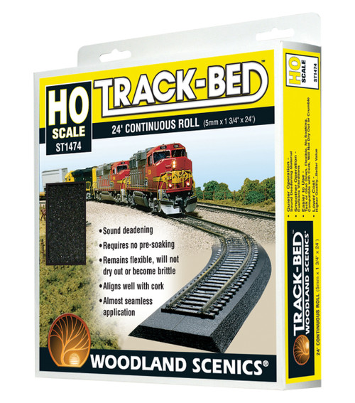 HO Scale Foam Roadbed Roll 24 ft