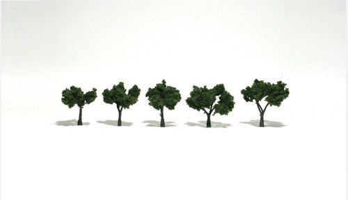 Ready Made Trees Medium Green 1-1/4"-2" (5)