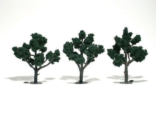 Ready Made Trees Dark Green 4"-5" (3)