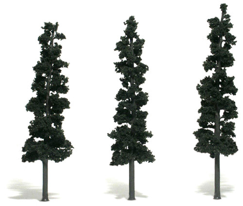 Ready Made Conifer Trees Green 7"-8" (2)