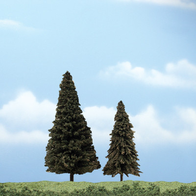 Ready Made Evergreen Trees 4"-5" (2)