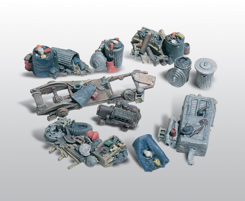 Assorted Junk Piles HO Scale Scenic Details