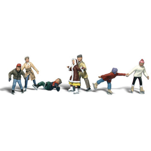 N Ice Skaters Scenic Accents