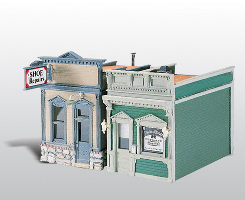 Doctor's Office & Shoe Repair HO Scale Scenic Details