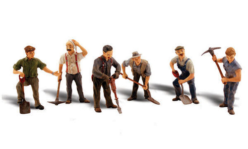 O Road Crew Figures & Vehicle 6 pc O