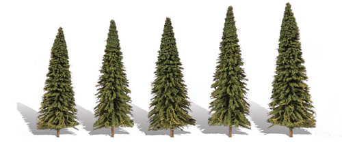 Woodland Classics Forever Green Trees 2-1/2"-4" (5)