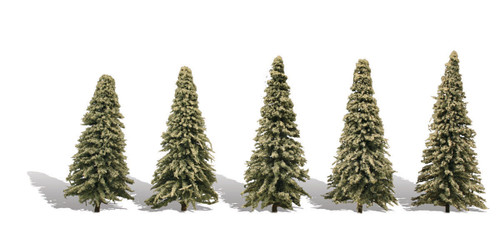Woodland Classics Blue Needle Trees 2-1/2"-4" (5)