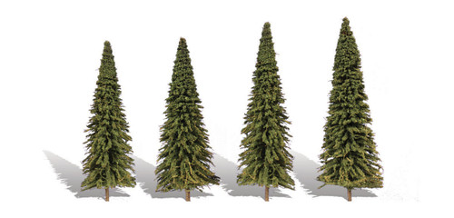 Woodland Classics Forever Green Trees 4"-6" (4)