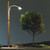 HO Wooden Pole Street Lights 3-Pack