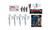US Flags Wall Mount Assortment