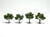 Ready Made Trees Light Green 2"-3" (4)