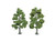 Ready Made Trees Light Green 6"-7" (2)