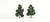 Ready Made Trees Medium Green 7"-8" (2)