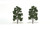 Ready Made Trees Medium Green 8"-9" (2)