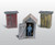 3 Outhouses & Man HO Scale Scenic Details
