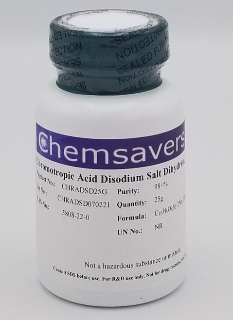 Chromotropic Acid Disodium Salt Dihydrate, ACS, 98+%, 25g