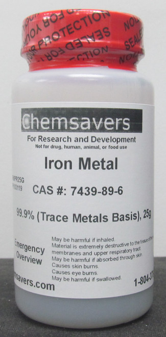 Iron Metal, Powder, 99.9% (Trace Metals Basis), 25g