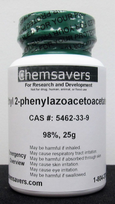 Ethyl 2-phenylazoacetoacetate, 98%, 25g