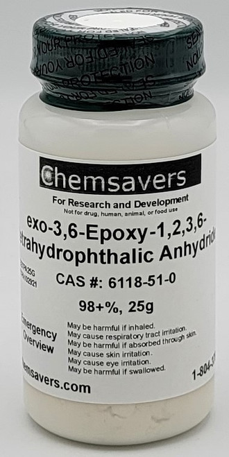 exo-3,6-Epoxy-1,2,3,6-tetrahydrophthalic Anhydride, 98+%, 25g