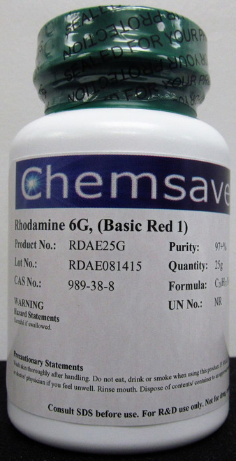 Rhodamine 6G (Basic Red 1) (C.I. 45160), 97-103%, 25g