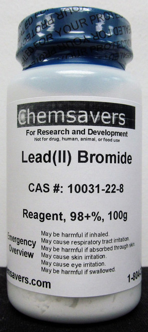 Lead(II) Bromide, Reagent, 98+%, 100g