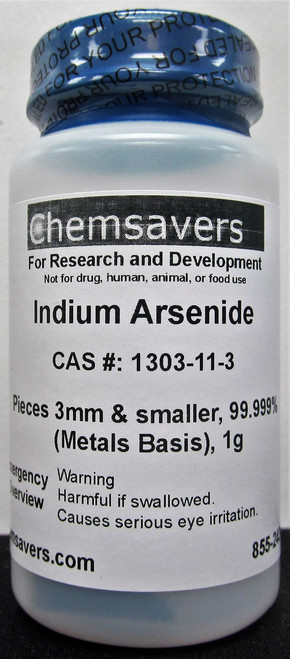 Indium Arsenide, Pieces 3mm & smaller, 99.999% (Metals Basis), 1g