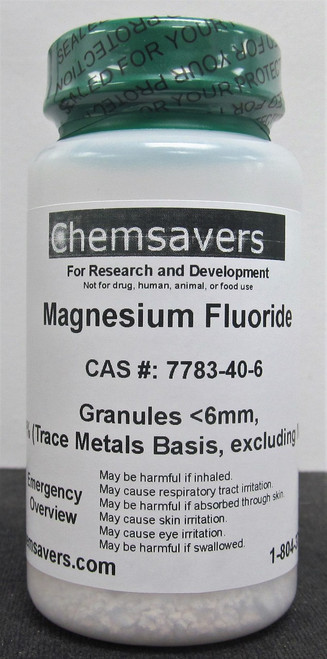 Magnesium Fluoride, Granules <6mm, 99.99% (Trace Metals Basis, excluding Na), 25g