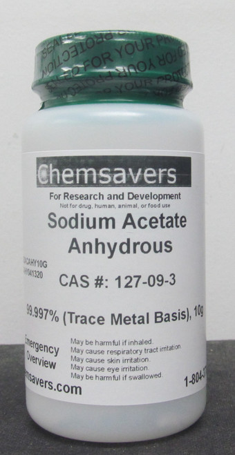 Sodium Acetate Anhydrous, 99.997% (Trace Metals Basis), 10g