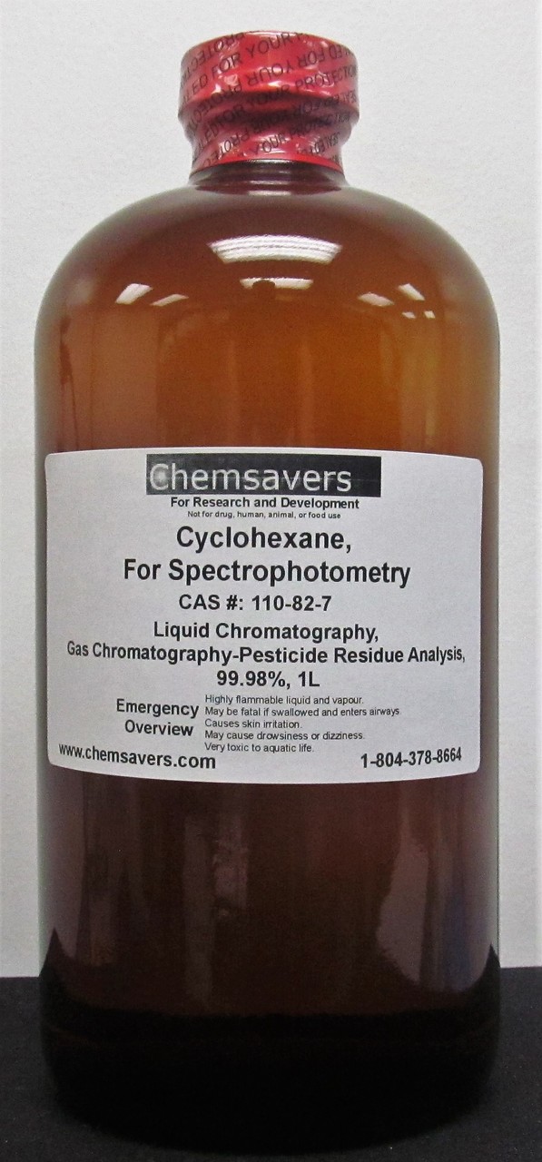 Cyclohexane, For Spectrophotometry, Liquid Chromatography, Gas
