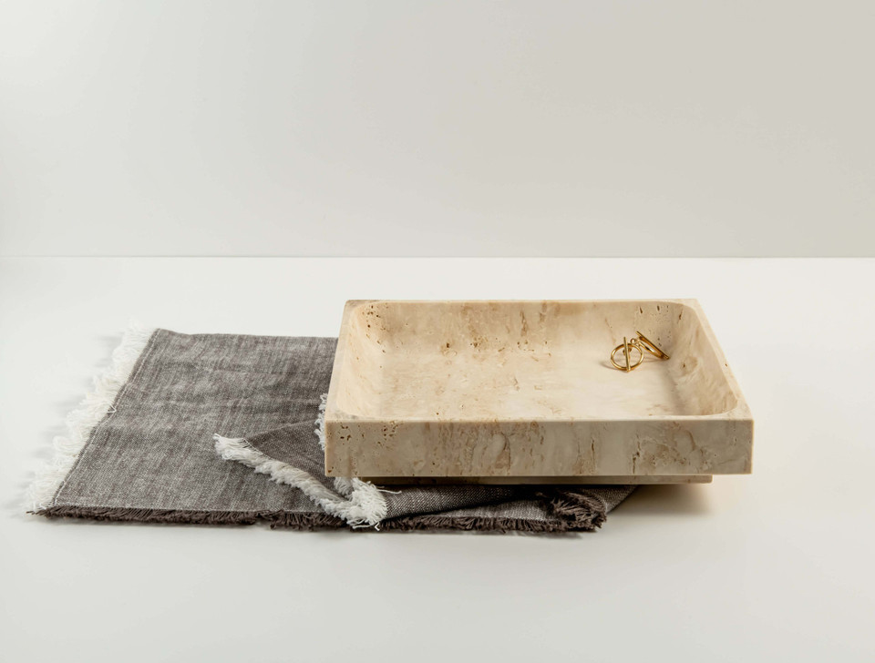 Stone Square Tray Catchall