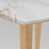 Calacatta Paonazzo Marble on Maple Wood - Side/Display Table