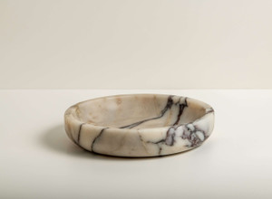 Calacatta Viola Marble Round Tray Catchall