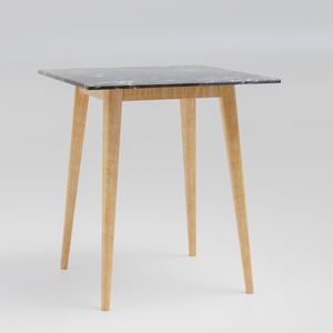 Silver Portoro Marble on Maple Wood - Side/Display Table